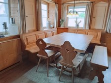 Bauern Eckbank mit Jogltisch Holz Landhausbank Sitzbank Holzbank Bank