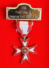 Kölner Karneval Dreigestirn PIN 1988 Prinz Claus III. Jungfrau Karla Bauer Knut