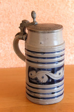 Antik geritzt bierkrug - geritzt,