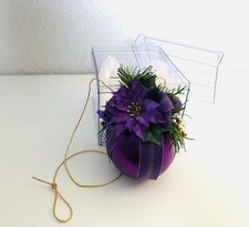 Weihnachtskugel Christbaumkugel lila Weihnachten Deko Schmuck