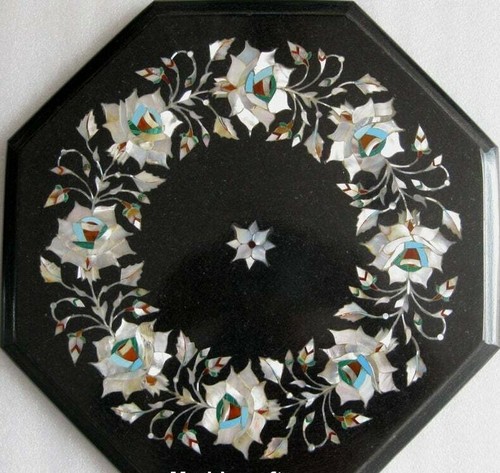 Schwarze marmor eck - 12",