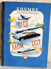20125 Sammel-Bilder Album Sieg über Raum und Zeit 1952 Auto Motorrad Zeppelin