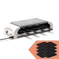 Stöckli Raclette PizzaGrill for8 Hot'Stone inkl. Silikonunterlagen 