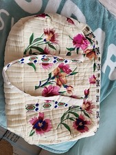 Zara,Damen, Reisetasche,bestickt,Blumen, Bag,neu