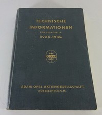 Werkstatthandbuch Opel 1.2, 1.3 Olympia / 6 / Blitz / Cabrio Bj. 1934 - 1935