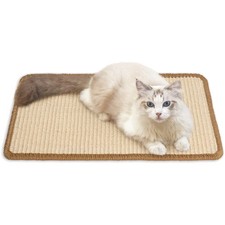 FUKUMARU Sisal Kratzmatte für Katzen, 50x30 cm, Beige – Multifunktionsmöbel
