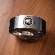 FOSSIL RING EDEL STAHL