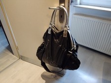 Hugo Boss Shopper, gross  schwarz silber