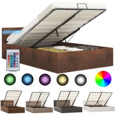 LED Stauraumbett Hydraulisch