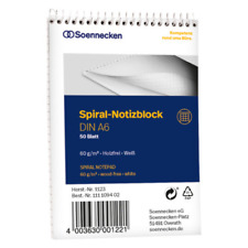 Notizblöcke Schreibblock Collegeblock Soennecken 1123 DIN A6 kariert