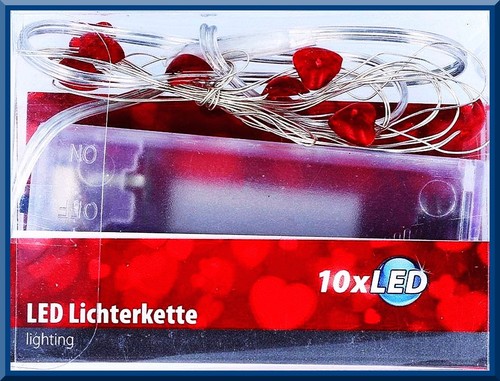 10er led lichterkette rote - 10er,
