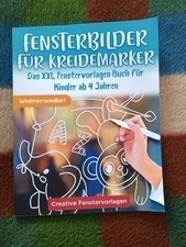 Buch XXL, Fensterbilder, Fenstervorlagen, Kreide, ohne Stift *unbenutzt*