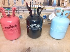 Ballongas Flaschen, Helium, Luftballon, Metallflasche, LEER 