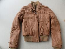 Jagger Evans Lederjacke Größe S braun gefüttert Bikerjacke