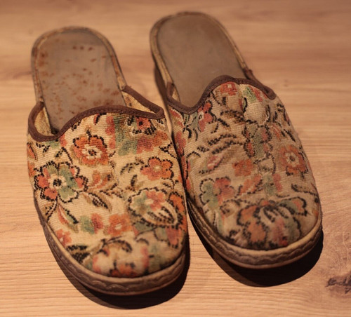 Sehr alte teppich schuhe - alte,