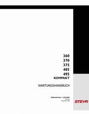 Steyr 360 370 375 485 495 Kompakt Traktor Reparaturhandbuch Werkstatthandbuch