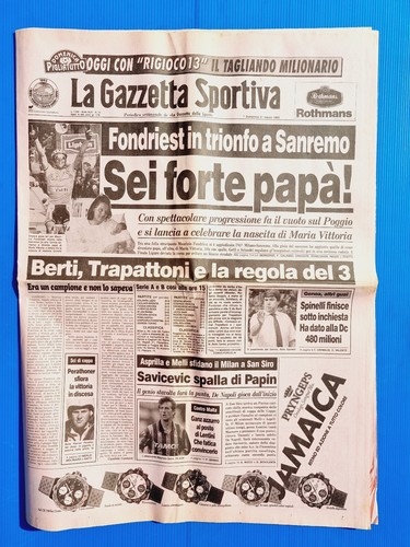 Gazzetta dello sport märz - dello, 21