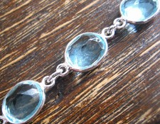 Blautopas Aquamarin Armband