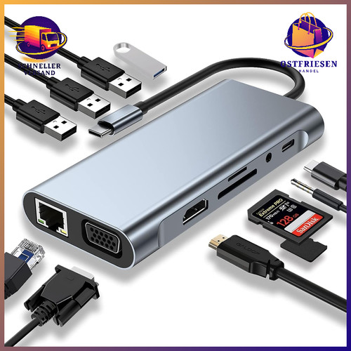 Usb hub 1 docking - c, 11-in-1