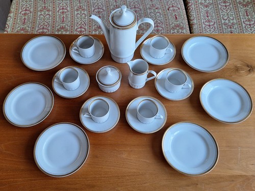 Kaffeeservice mit goldrand ddr - goldrand,