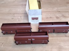 Spur 0 3x Schnellenkamp Erz IIId Schotterwagen Kohlewagen OOtz, kein Lenz o. MBW