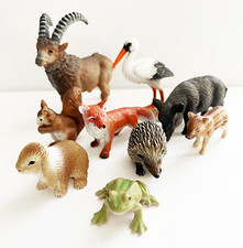 Schleich Wildtiere / Tiere des Waldes / Tiere der Berge - Gruppe von 9 Tieren