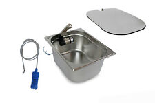 12V Camping Spüle Waschbecken Pumpe  + Hahn Spülbecken Wohnmobil Abdeckung T4 T5