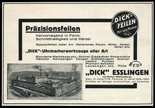 Alte Werbung 1924 Dick Werke