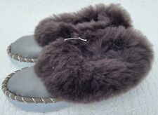 LAMMFELL Warme HAUSSCHUHE Gr.28 NEU, Schaffell / Leder Handarbeit (Elsa)