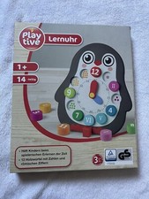 Playtive Lernuhr 14 Teilig, im Pinguin Design NEU