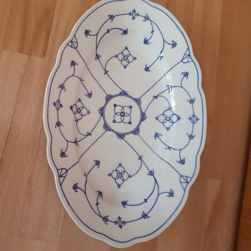Servierplatte indisch blau