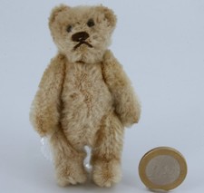 Schuco Piccolo Teddy Bear Miniatur Teddybär antik, Metallkörper 8,8cm #T26