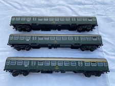 3 Stück RÖWA H0 3951 (2x) 3952 (1x) Personenwagen grün der CFL