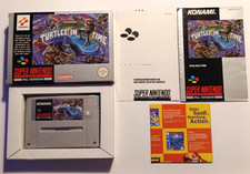 Super Nintendo SNES Spiel Turtles In Time Teenage Mutant Hero IV 4 CIB OVP Mint