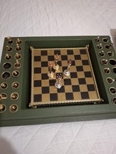 Schachspiel Vintage Messing