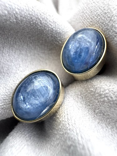 Ohrstecker saphir cabochons - ohrstecker,