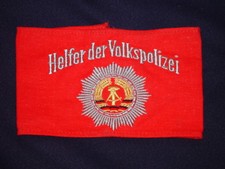 DDR Armbinde Helfer der Volkspolizei VP Helfer