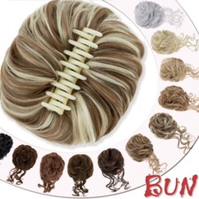 Welling Scrunchie Messy Dutt Hochsteckfrisur Claw Clip in Haarteil Extensions DE