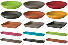 Untersetzer in rund und eckig für Blumentopf Kübel Blumenkasten Töpfe 26 Größen