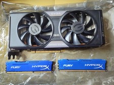 NVIDIA GeForce GTX 760 2GB GDDR5 + 16GB Fury HyperX RAM