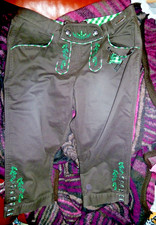 Trachtenbundhose Stoff Spieth & Wensky braun mit Stickerei Gr. 36/38/40 NEU