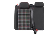 Rücksitzbank Rückenlehne rechts VW Polo 2G AW GTI Stoff schwarz/rot/titanschwarz