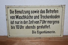 Altes Blechschild 40/50er