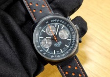 HEUER 40 mm Ref. 13.1 Chronograph PVD schwarz Messinggehäuse Handaufzug Val 7765