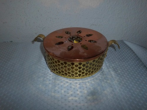 Stövchen aus kupfer und - kupfer,