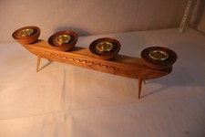 sehr alter Holz Kerzenleuchter