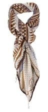 Damen Halstuch in braun beige