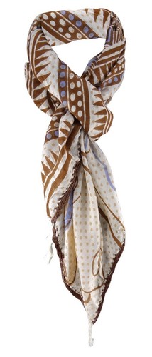 Damen halstuch braun beige - damen, in
