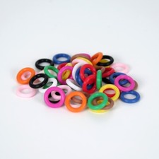 Birdsparadise - Elastische Ringe Vogelringe - 50 Ringe - Ø 3,0 bis 8,0mm