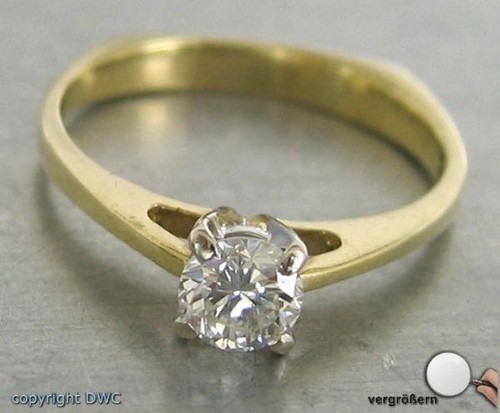Ring mit diamant kt 585 - in,